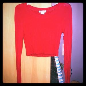 Red Crop Top